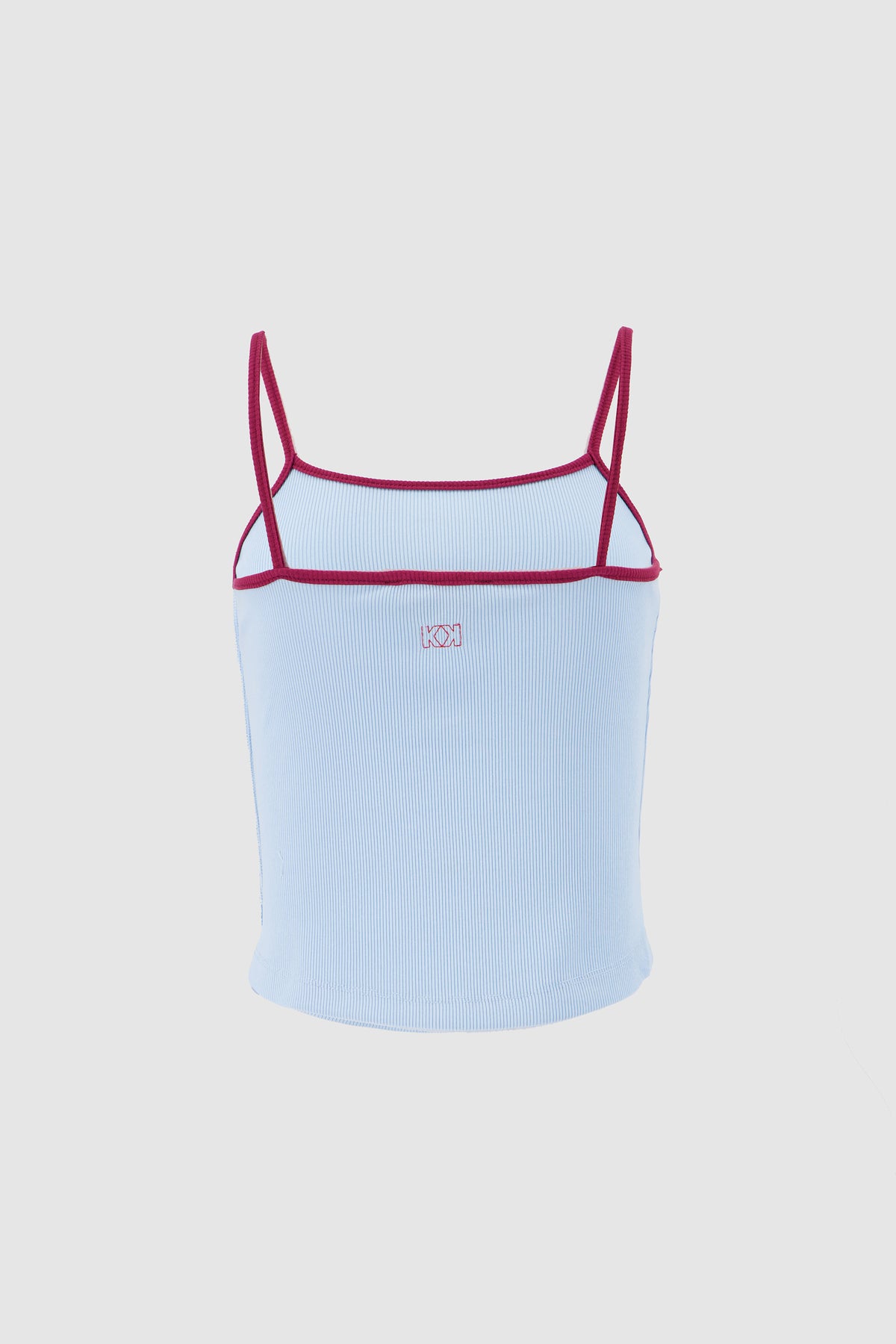 Contrast Straps Tank -Baby Blue