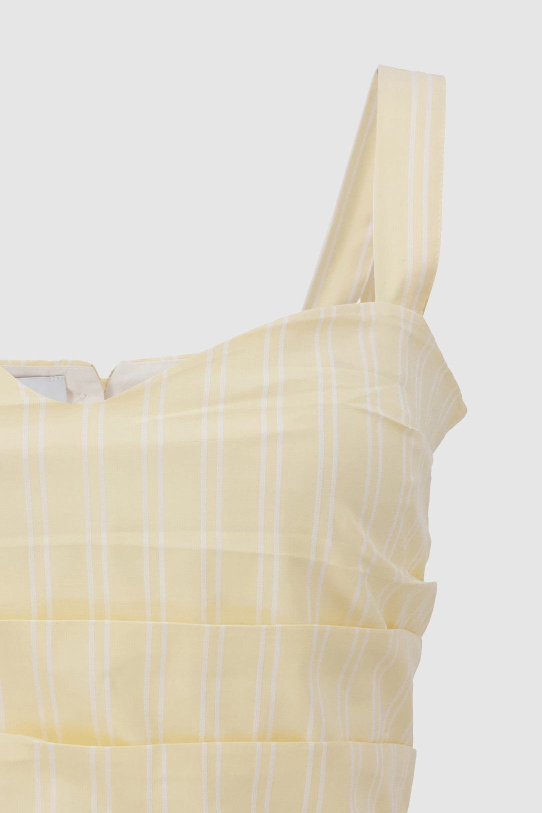 Poplin Top -Yellow Pinstripe