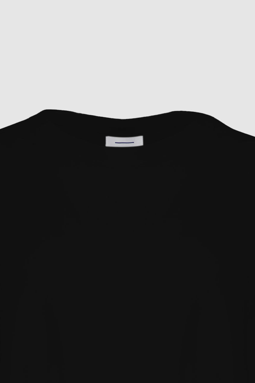 Beaded Fringed Tee -Black x Black