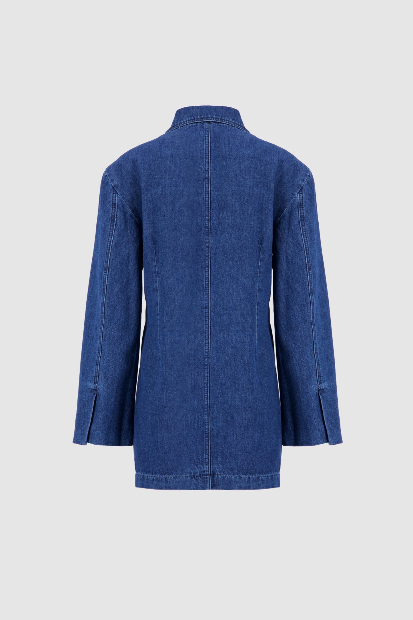 Denim Blazer Dress - Blue
