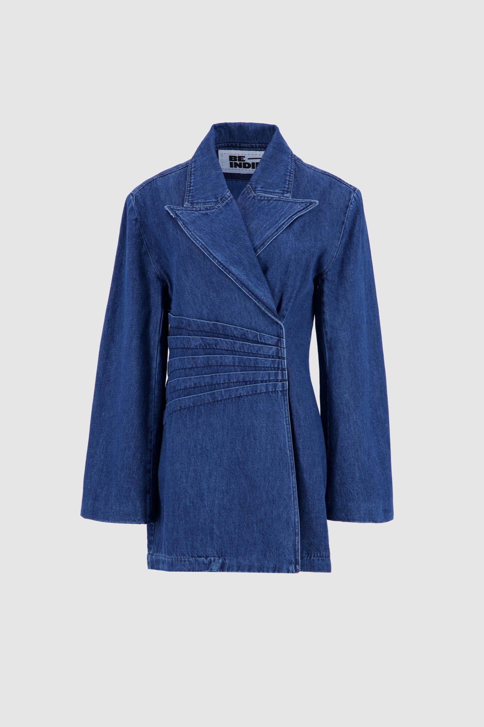 Denim Blazer Dress - Blue