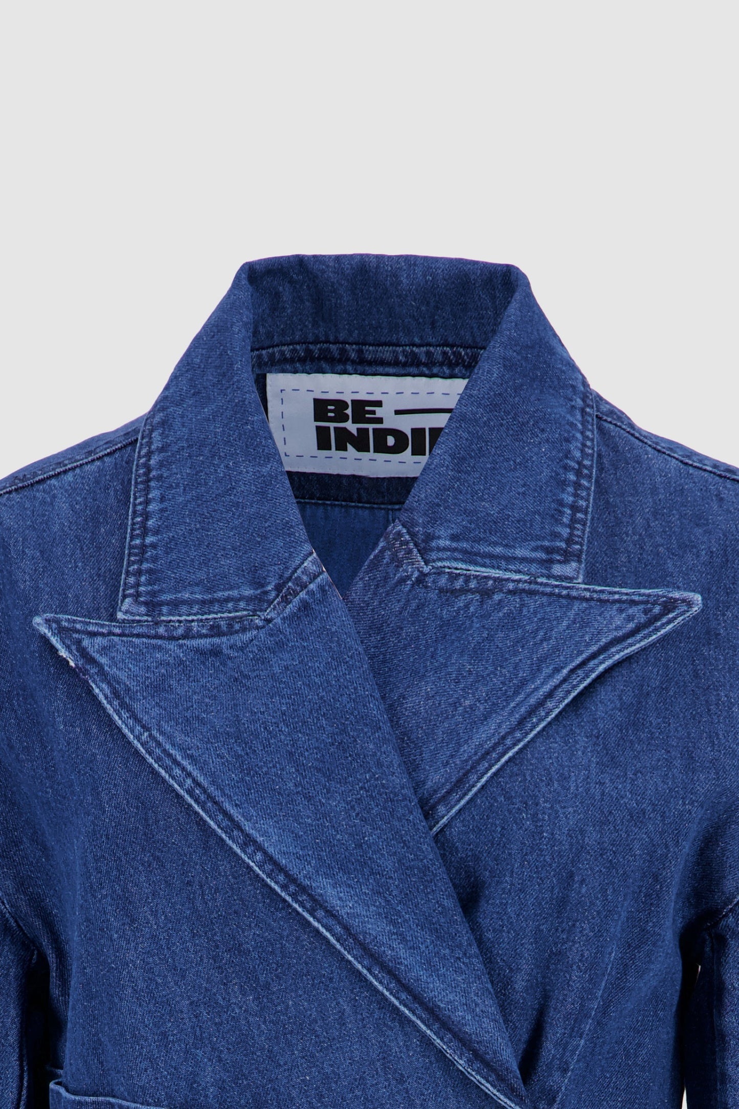 Denim Blazer Dress - Blue