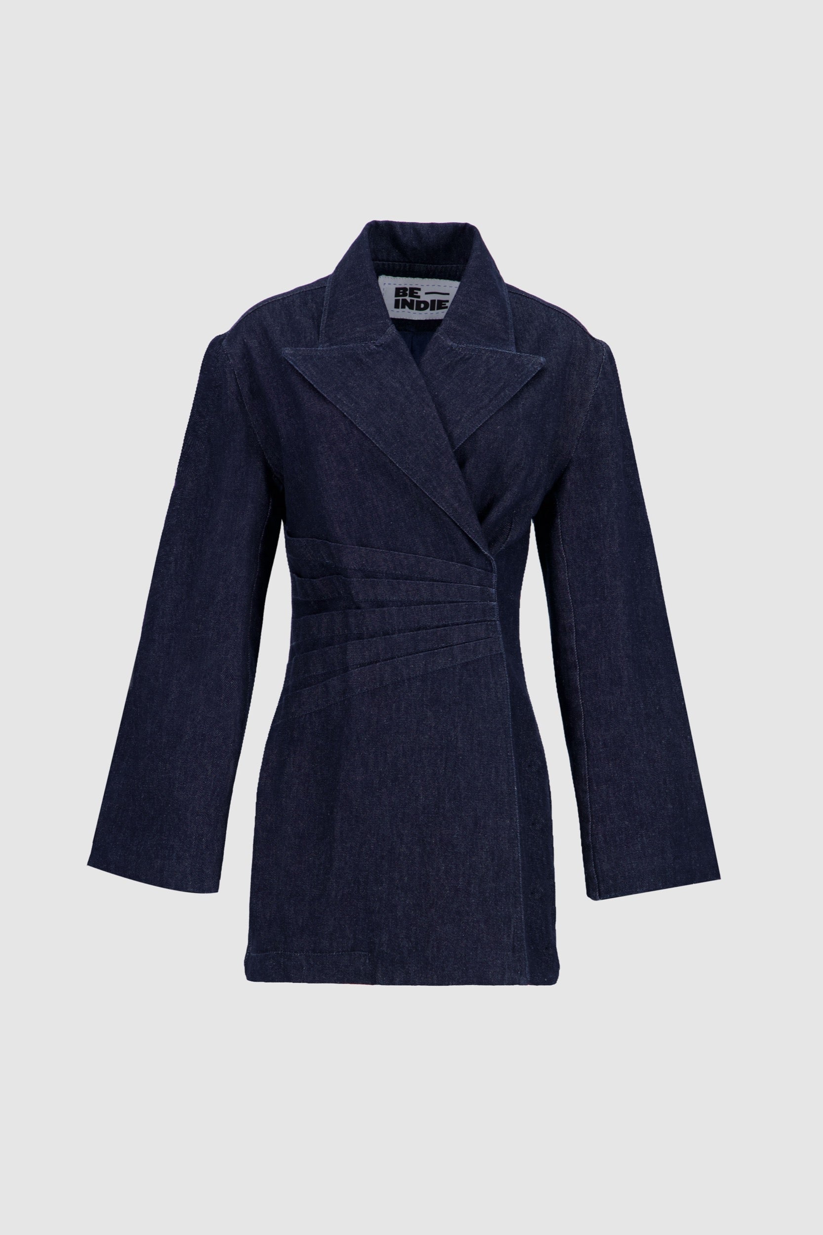 Denim Blazer Dress - Midnight Blue