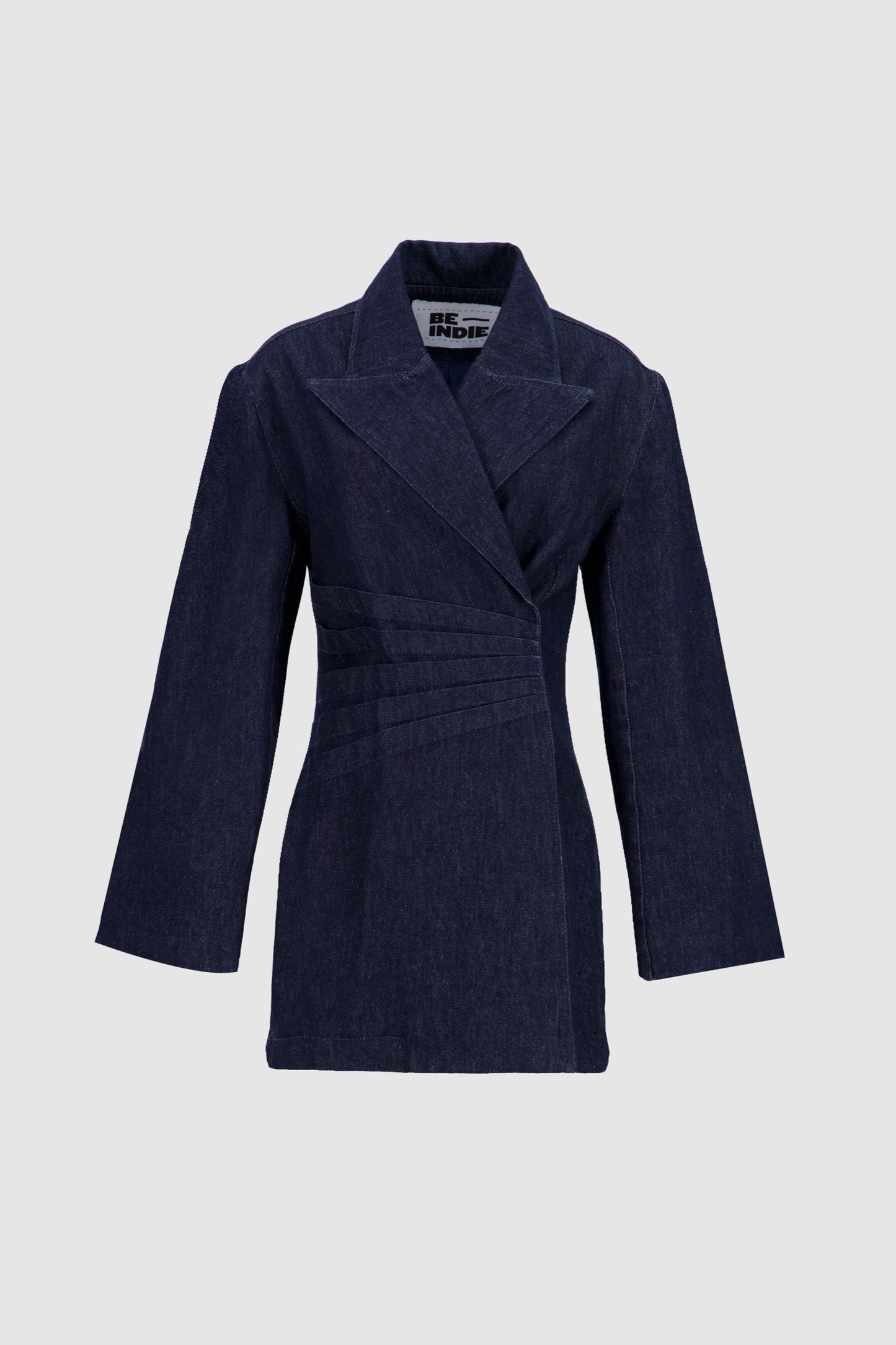 Denim Blazer Dress - Midnight Blue