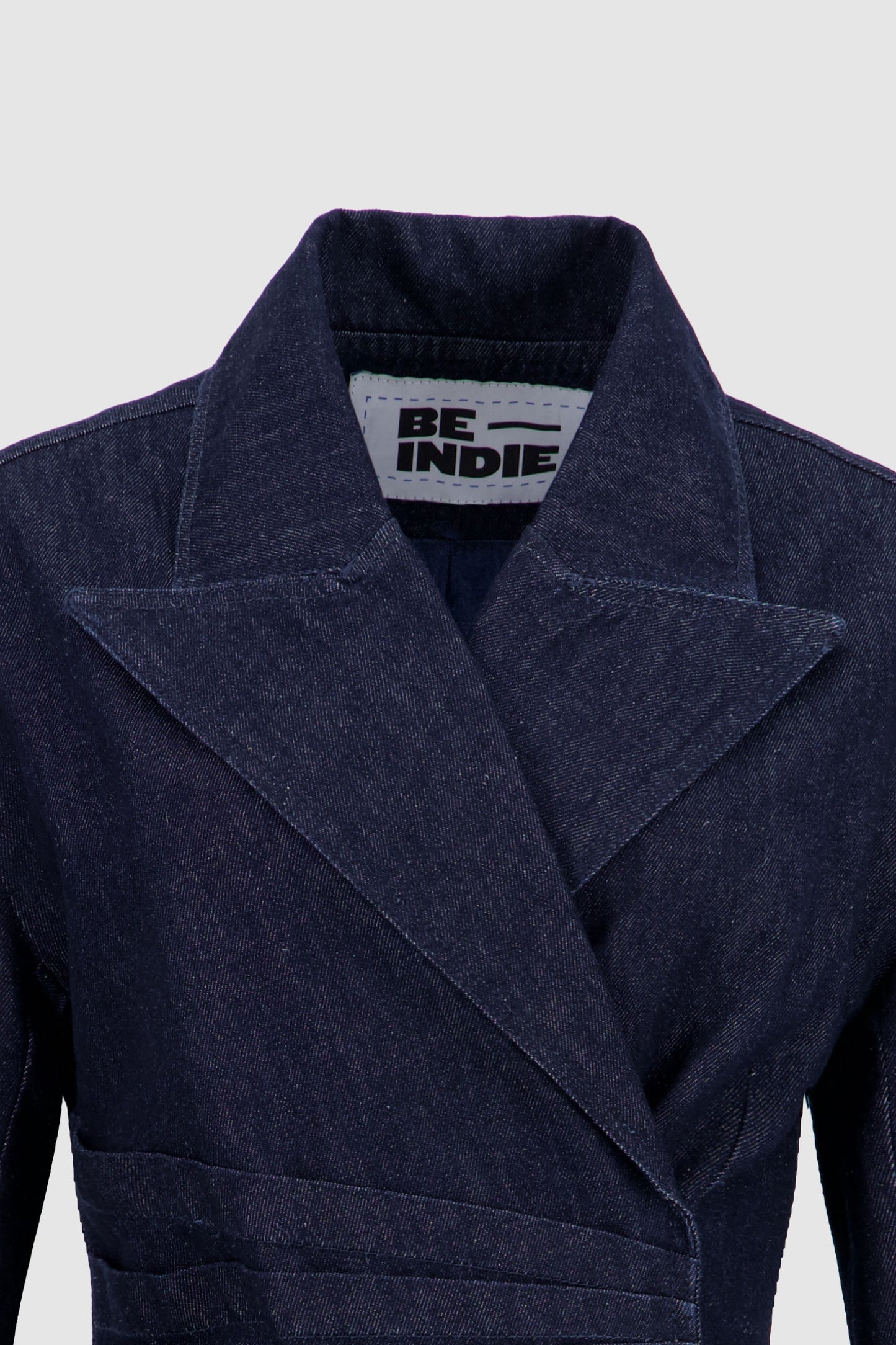 Denim Blazer Dress - Midnight Blue