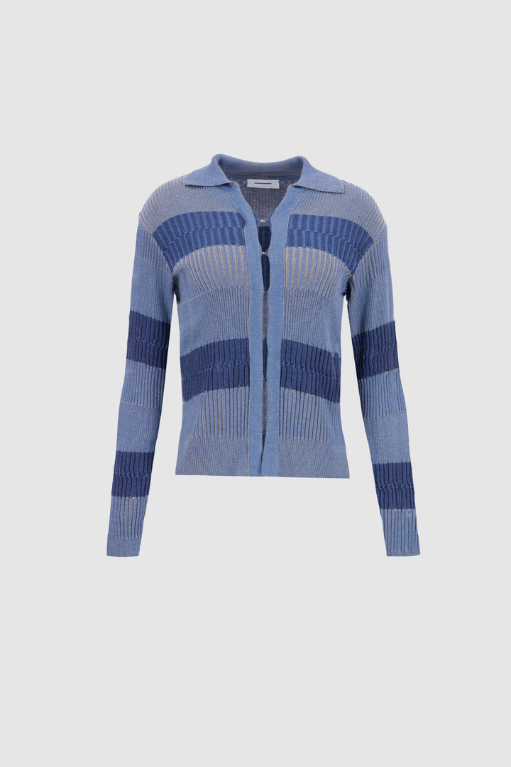 Hook & Eye Cardigan - Blue Tone