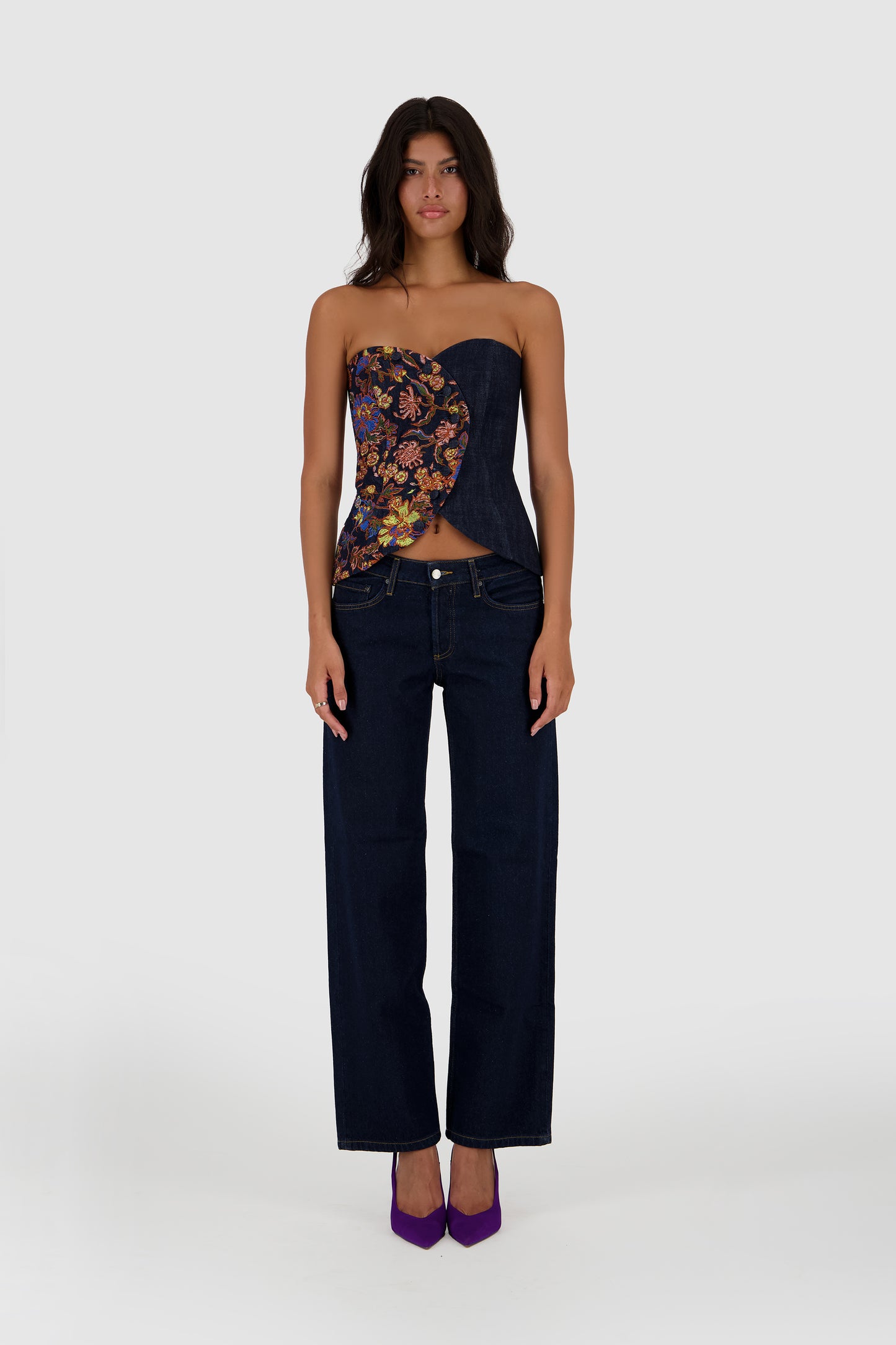 Straight Leg Jeans - Midnight Blue