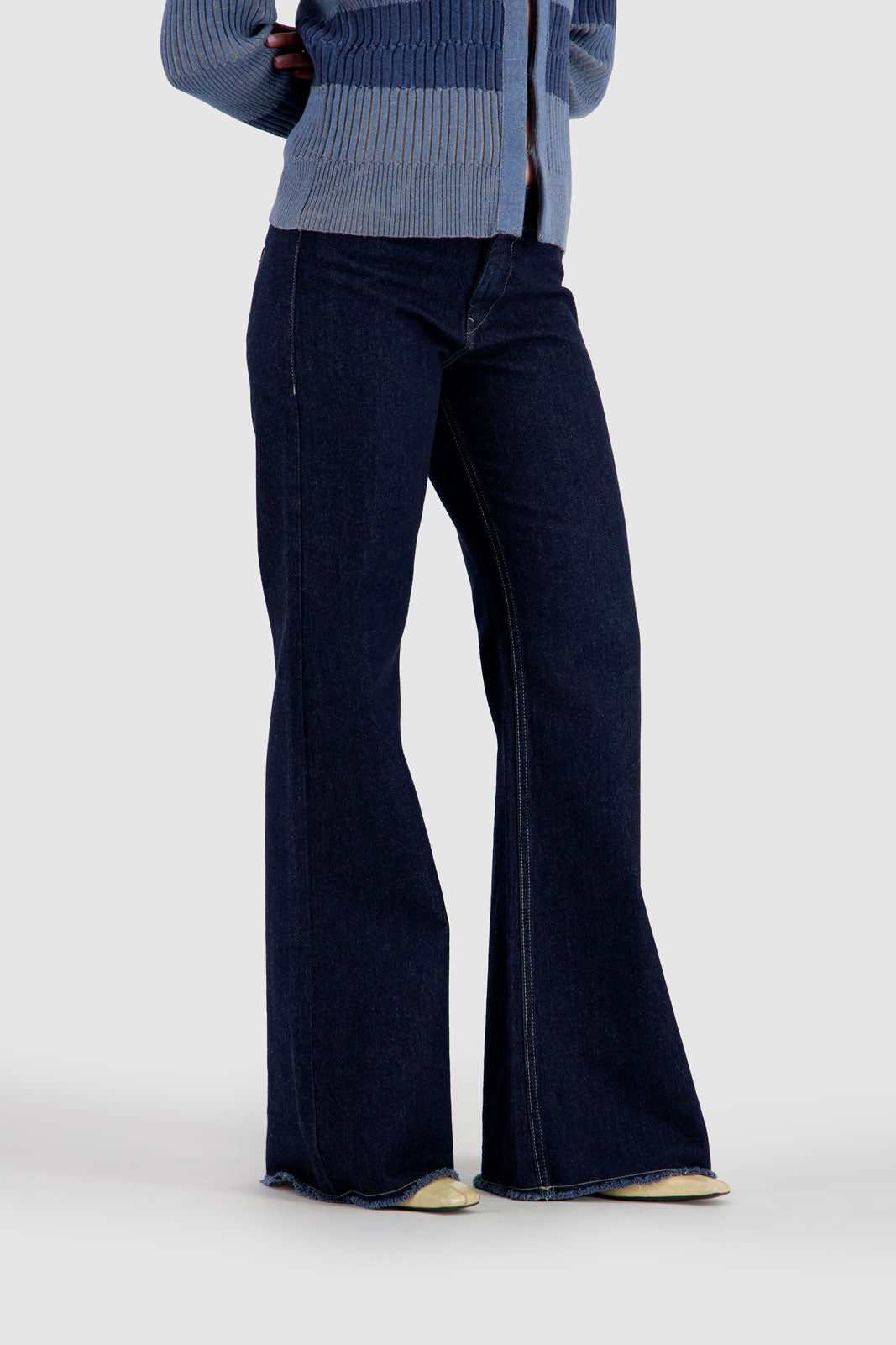 Slim Flared Jeans - Midnight Blue