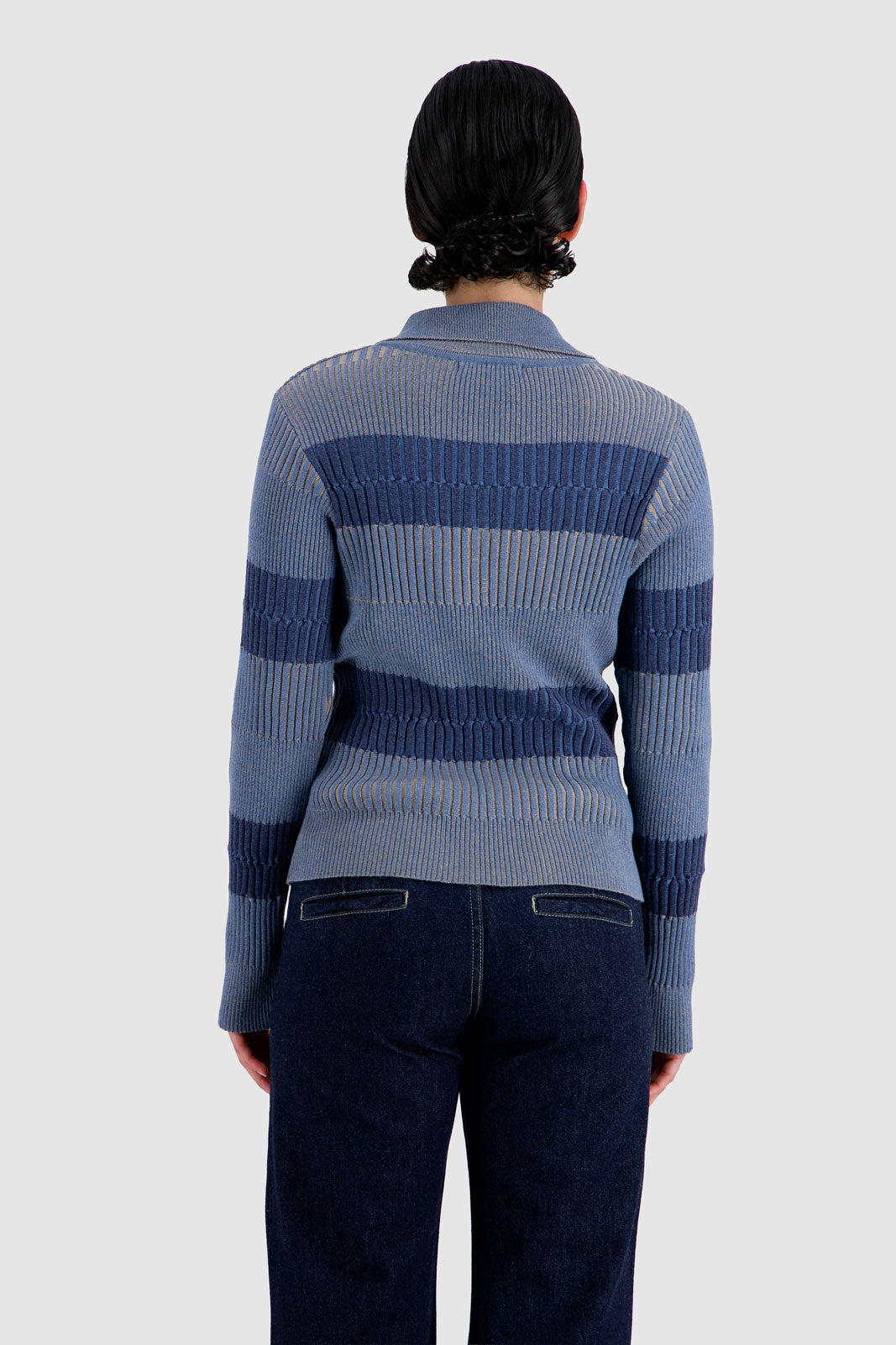 Hook & Eye Cardigan - Blue Tone