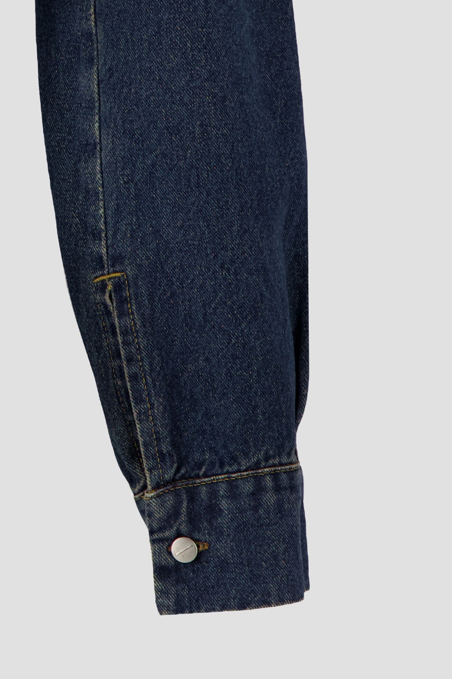 Corset Jacket - Medium Blue with Dirty Wash