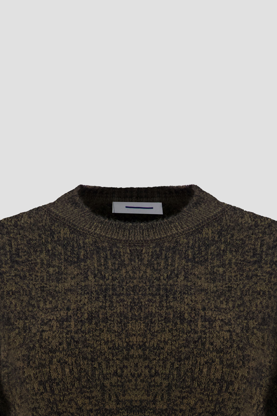 Fringed Sweater Dark Olive