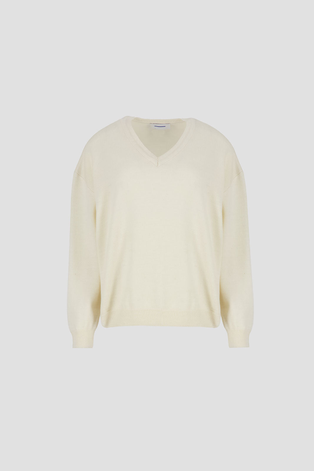 Scarf Sweater White
