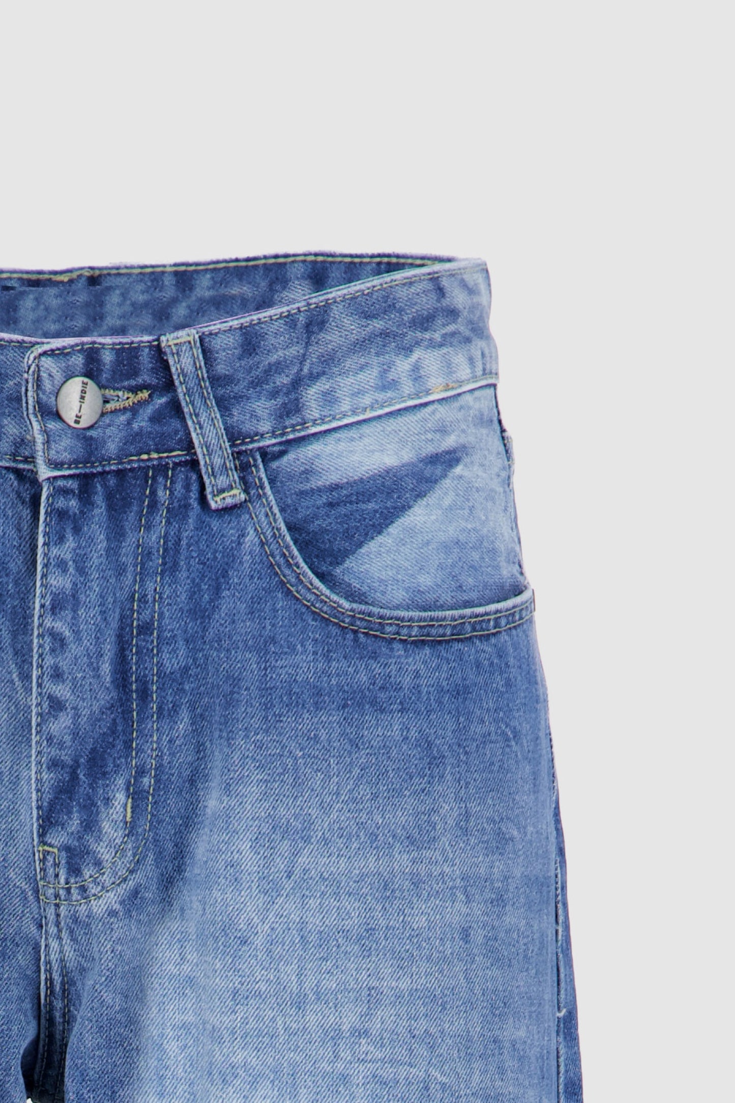 Straight Leg Jeans Blue