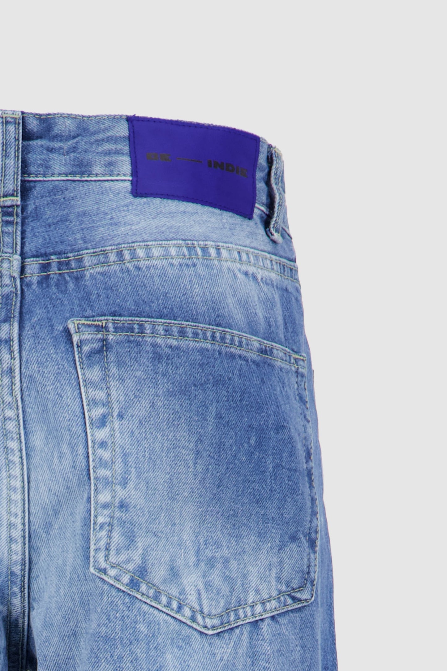 Straight Leg Jeans Blue