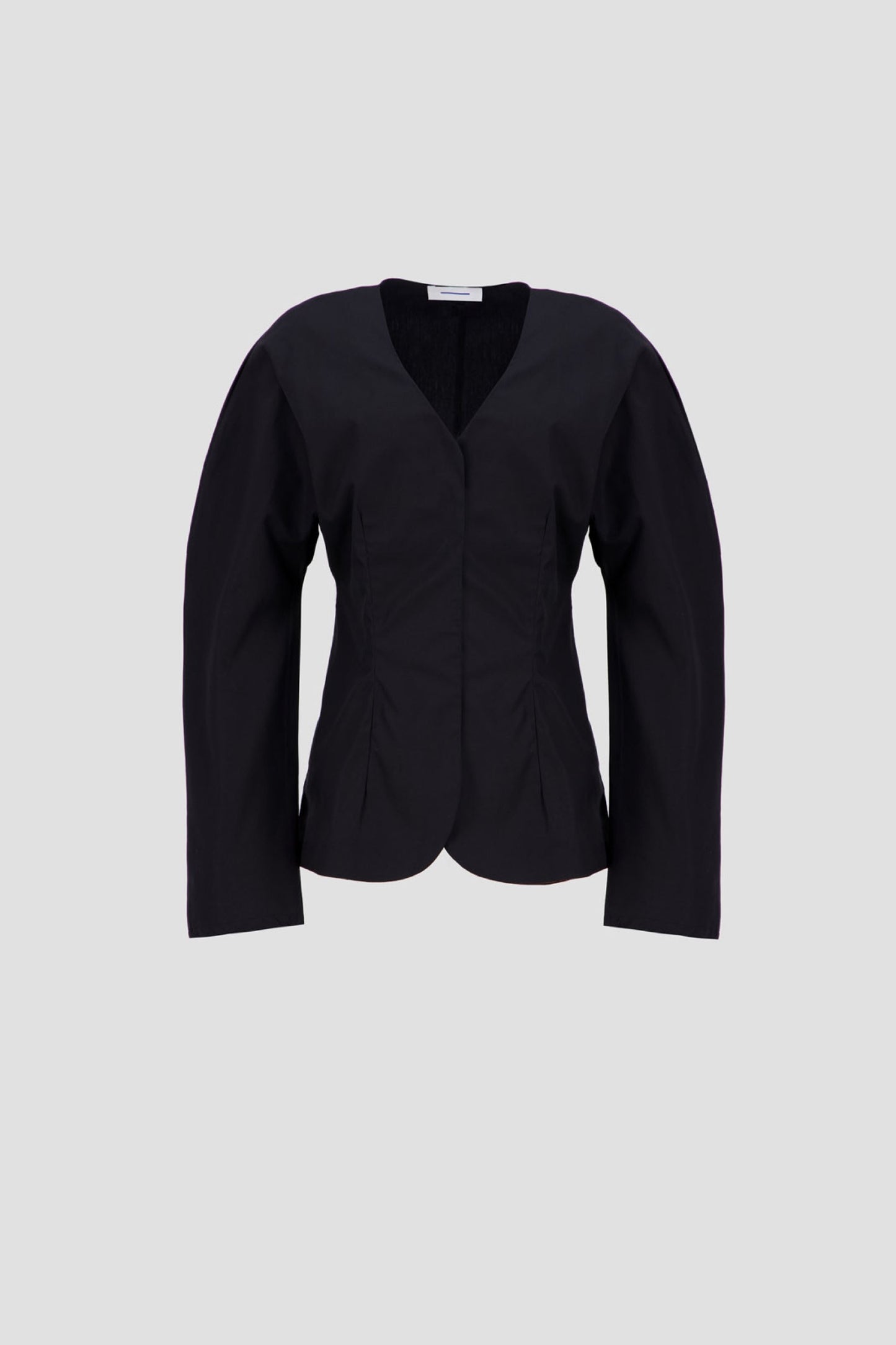 Balloon Sleeves Shirt - Black