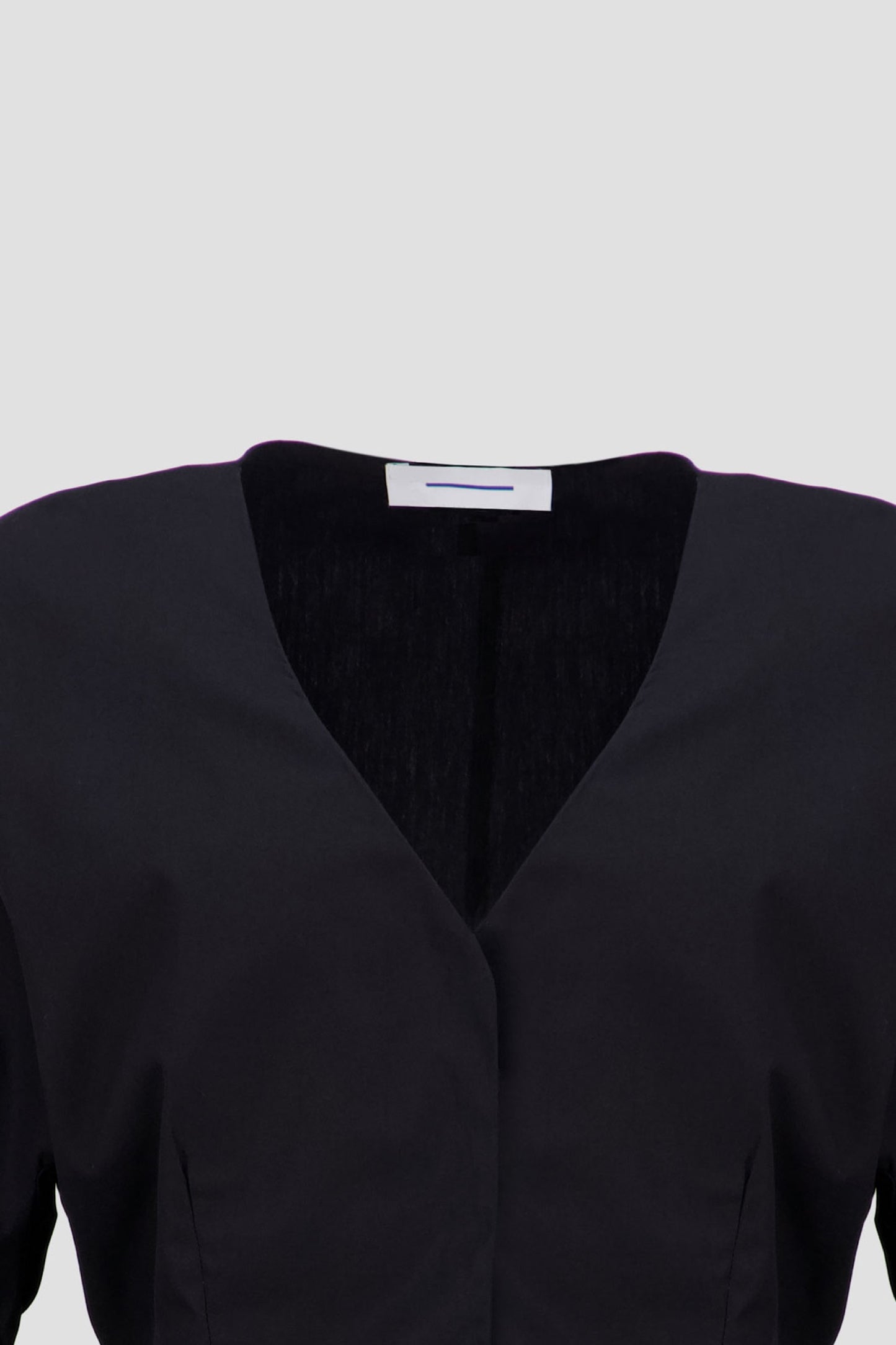 Balloon Sleeves Shirt - Black