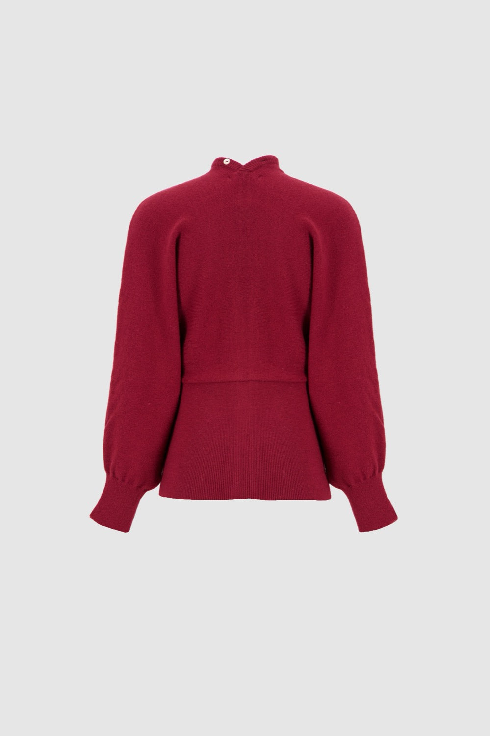 Cinched Cardi - Burgundy
