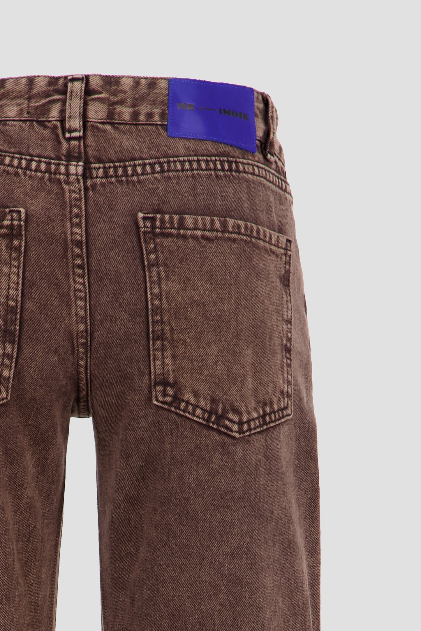 Straight Leg Jeans Chocolate Brown