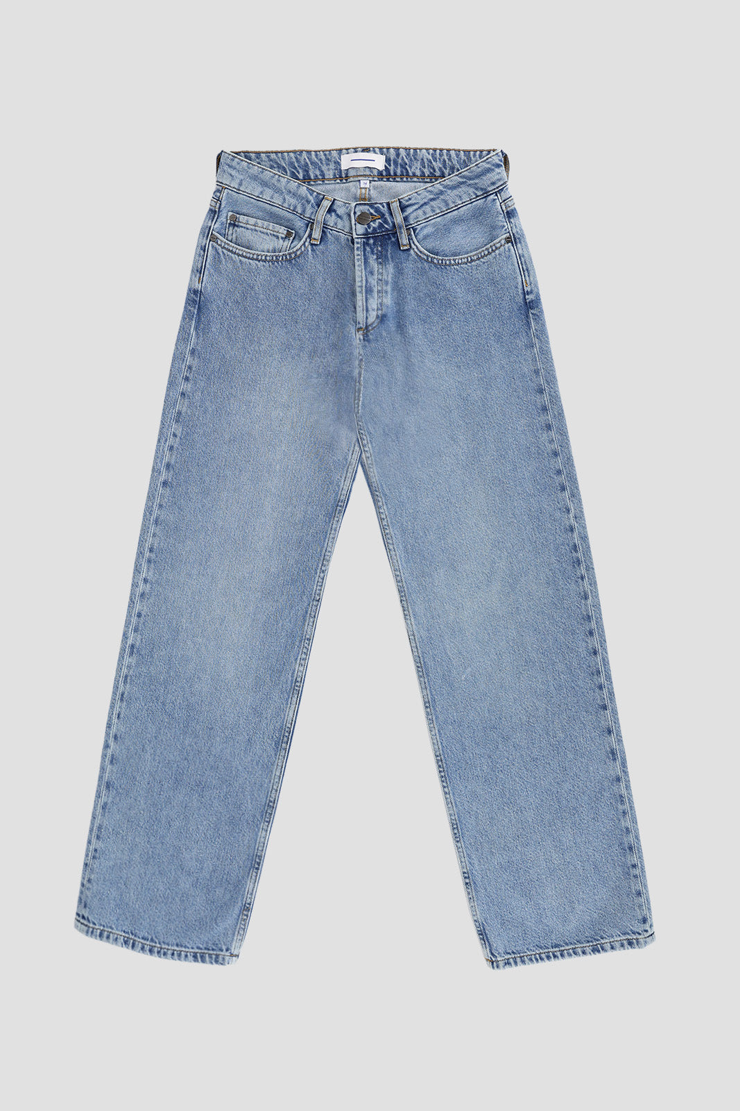 Straight Leg Jeans - Medium Blue