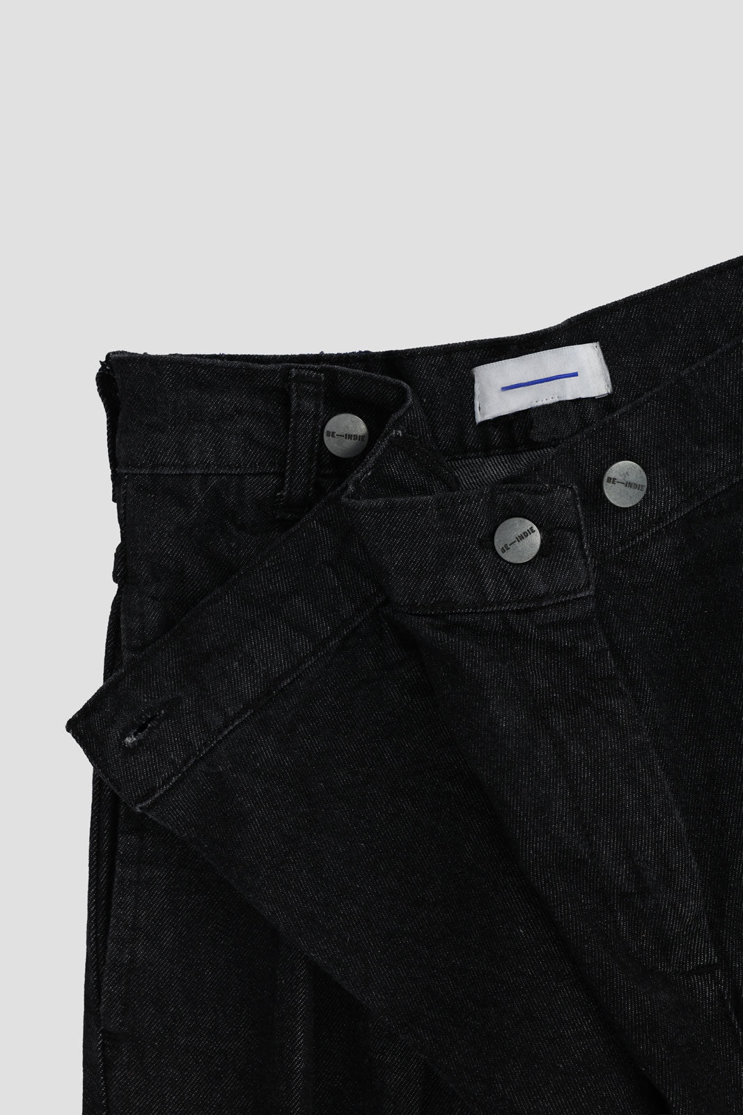 Overlapping Jeans -  Black