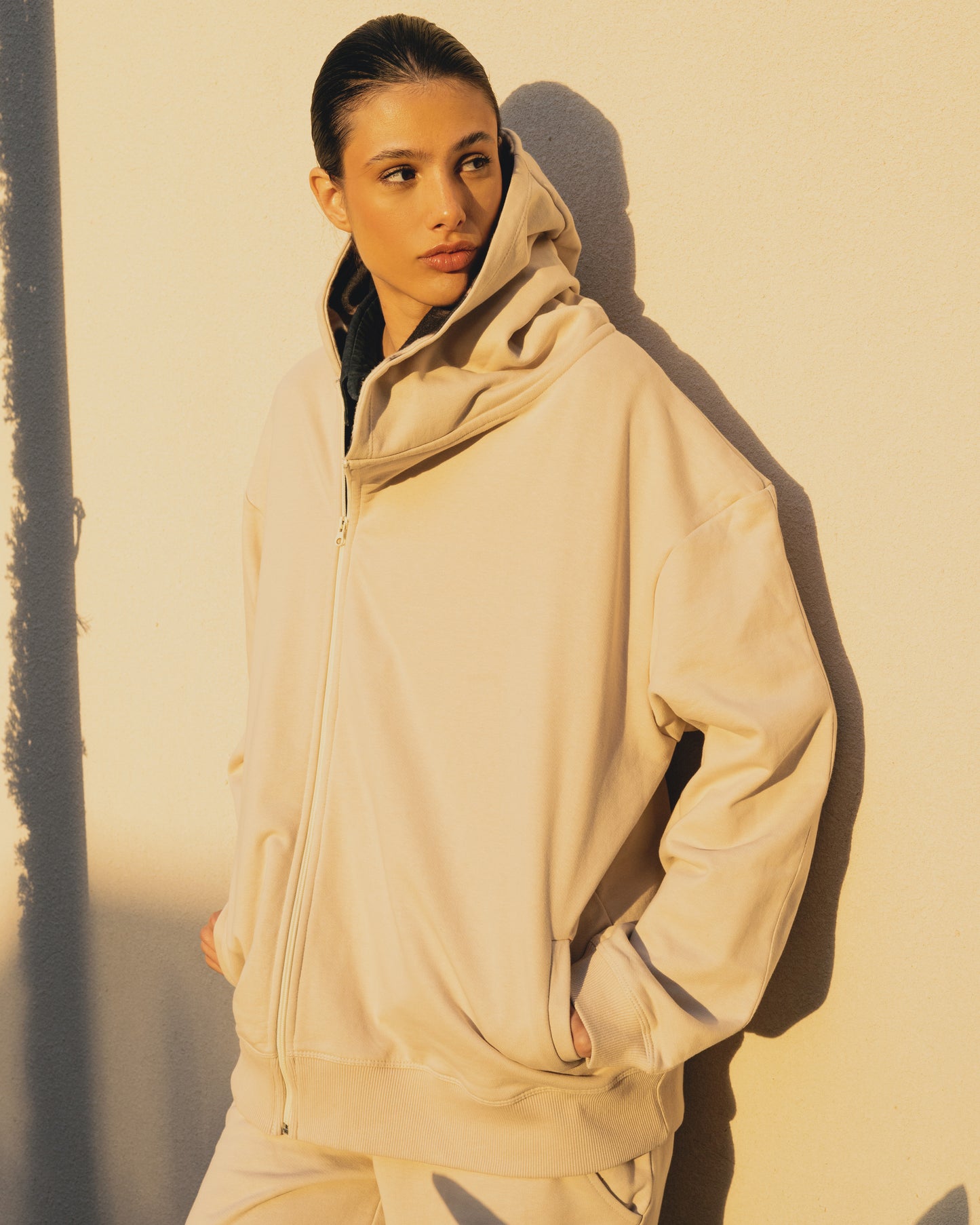 Cowhide Hoodie Offwhite