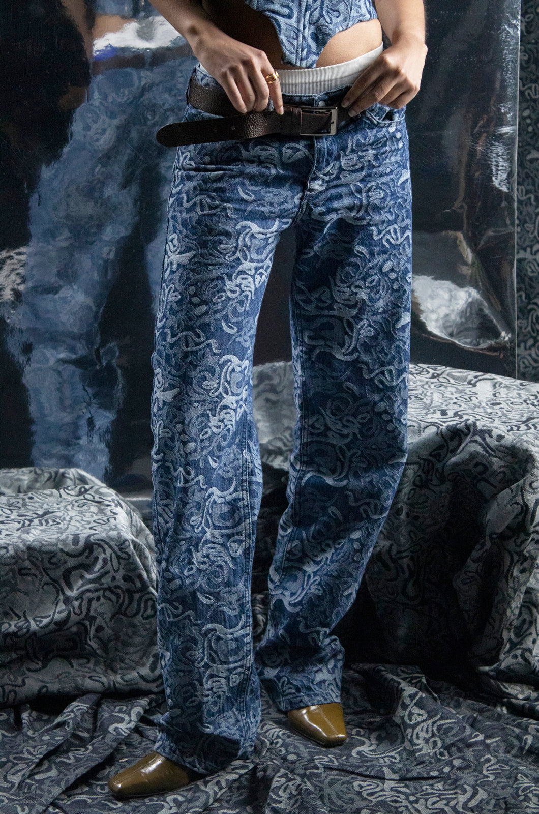 Jacquard Jeans