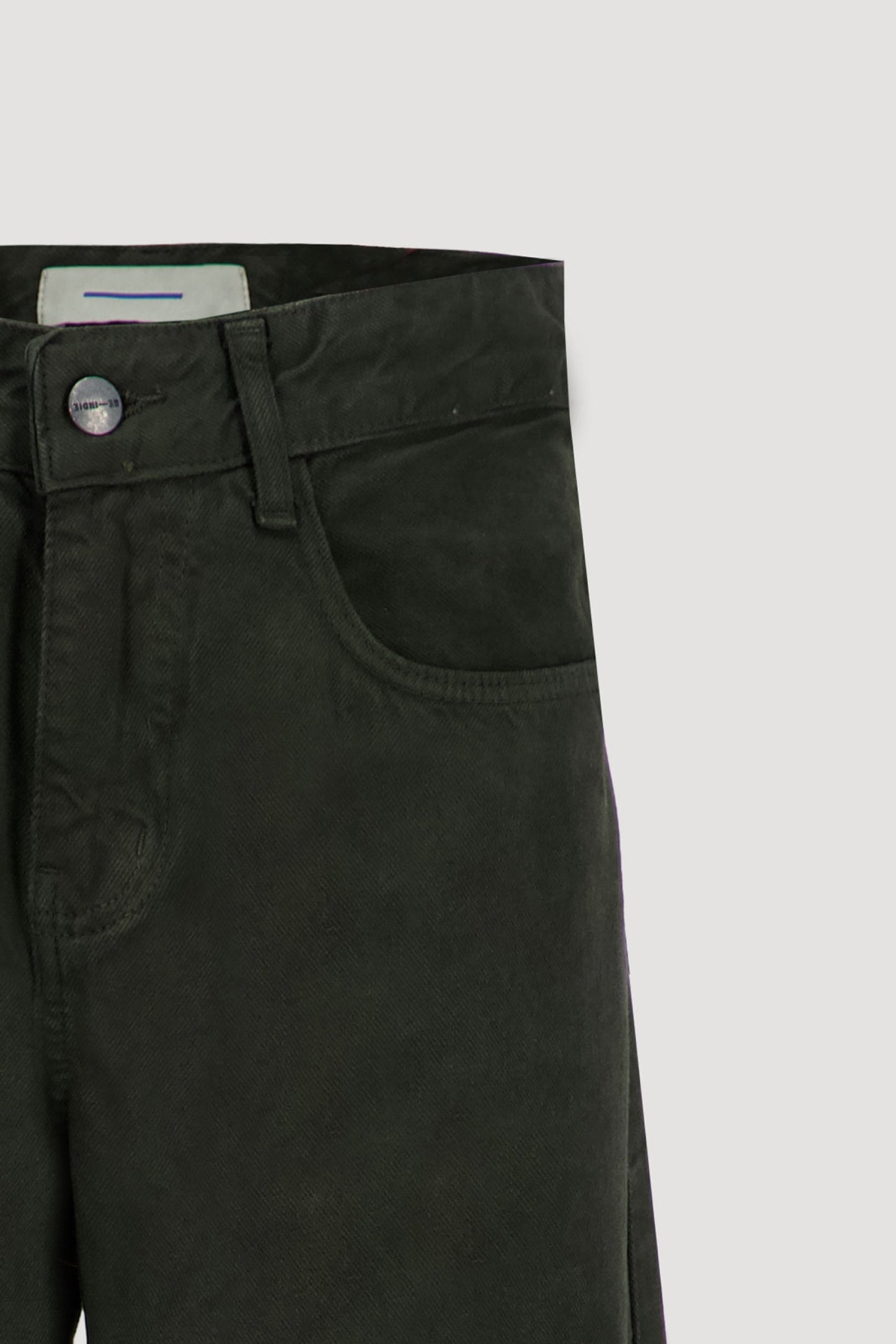 Khaki Straight Leg Jeans