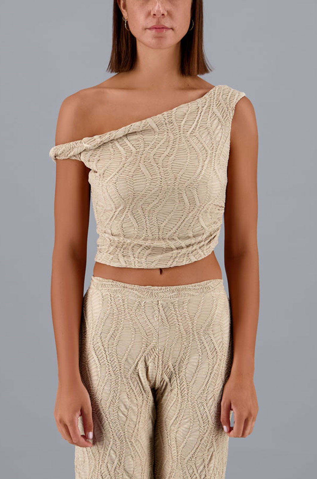 Waves Top Beige