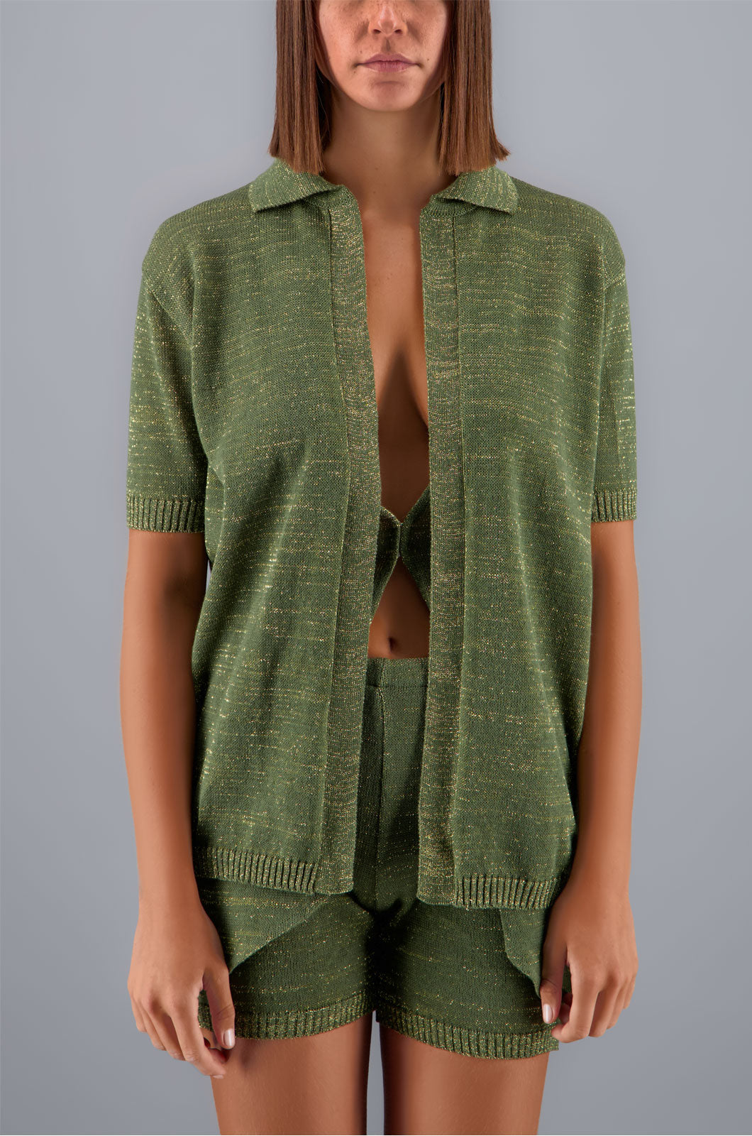 Lurex Shirt Olive