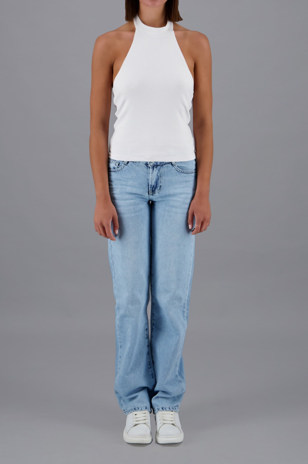 Straight Leg Jeans Sky Blue