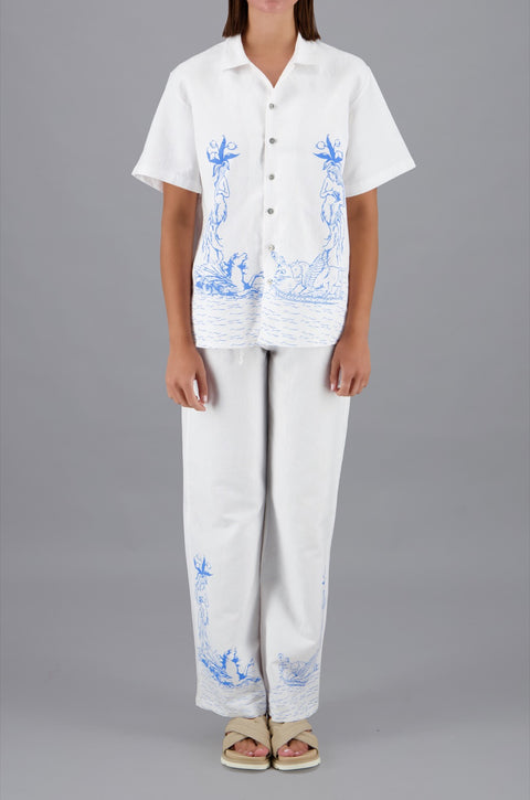 Shirt With Porcelain Print
