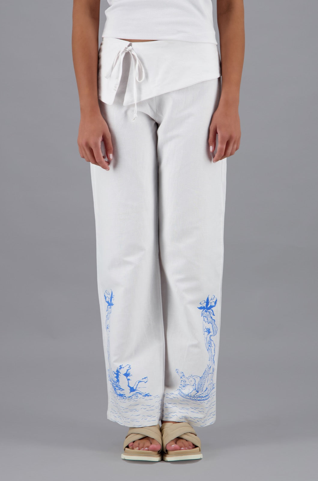 Pants With Porcelain Print