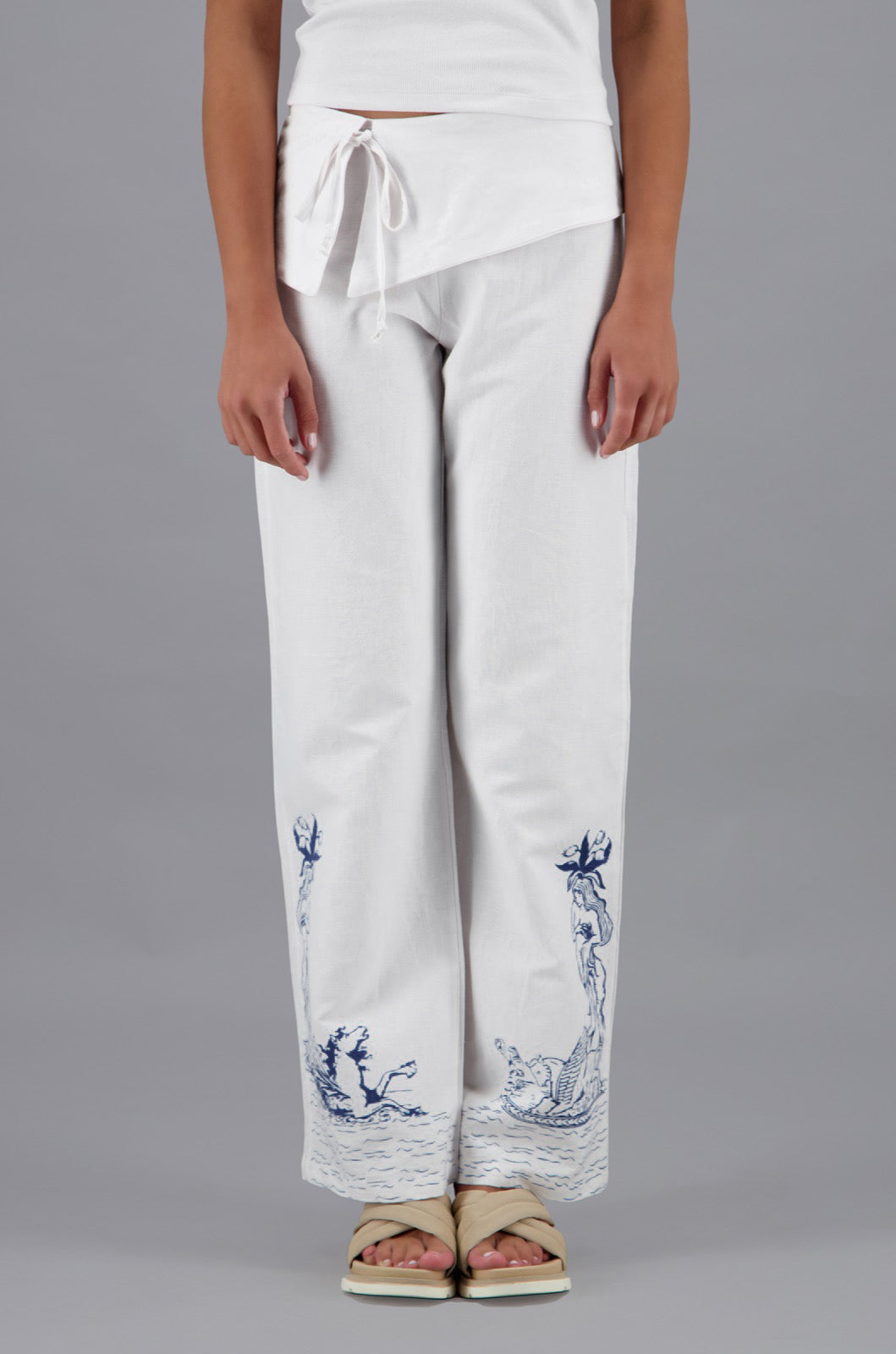 Pants With Porcelain Print