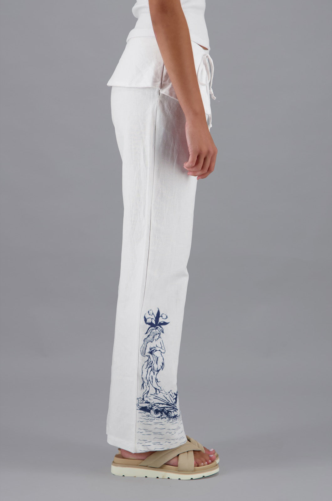 Pants With Porcelain Print