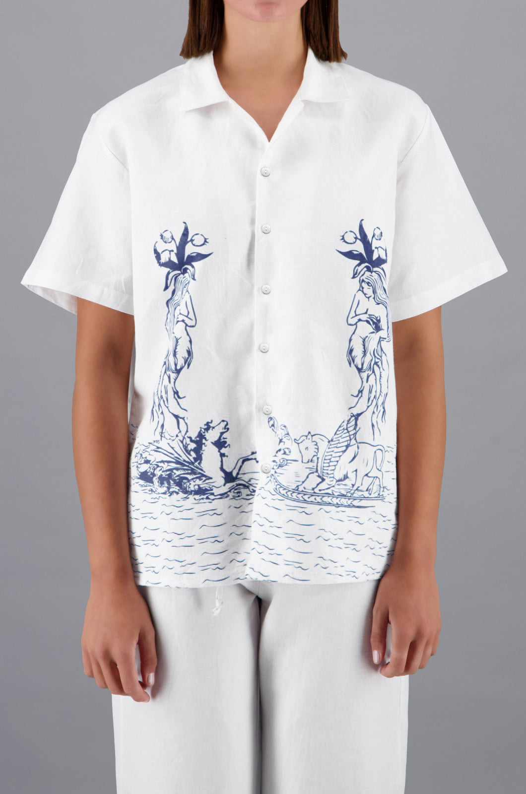 Shirt With Porcelain Print