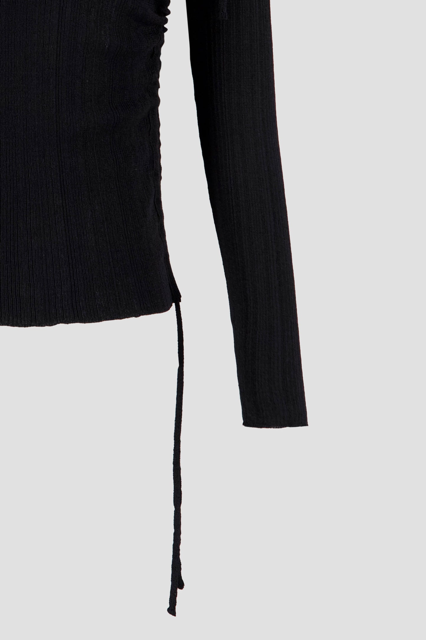 Off Shoulder Knit -Black