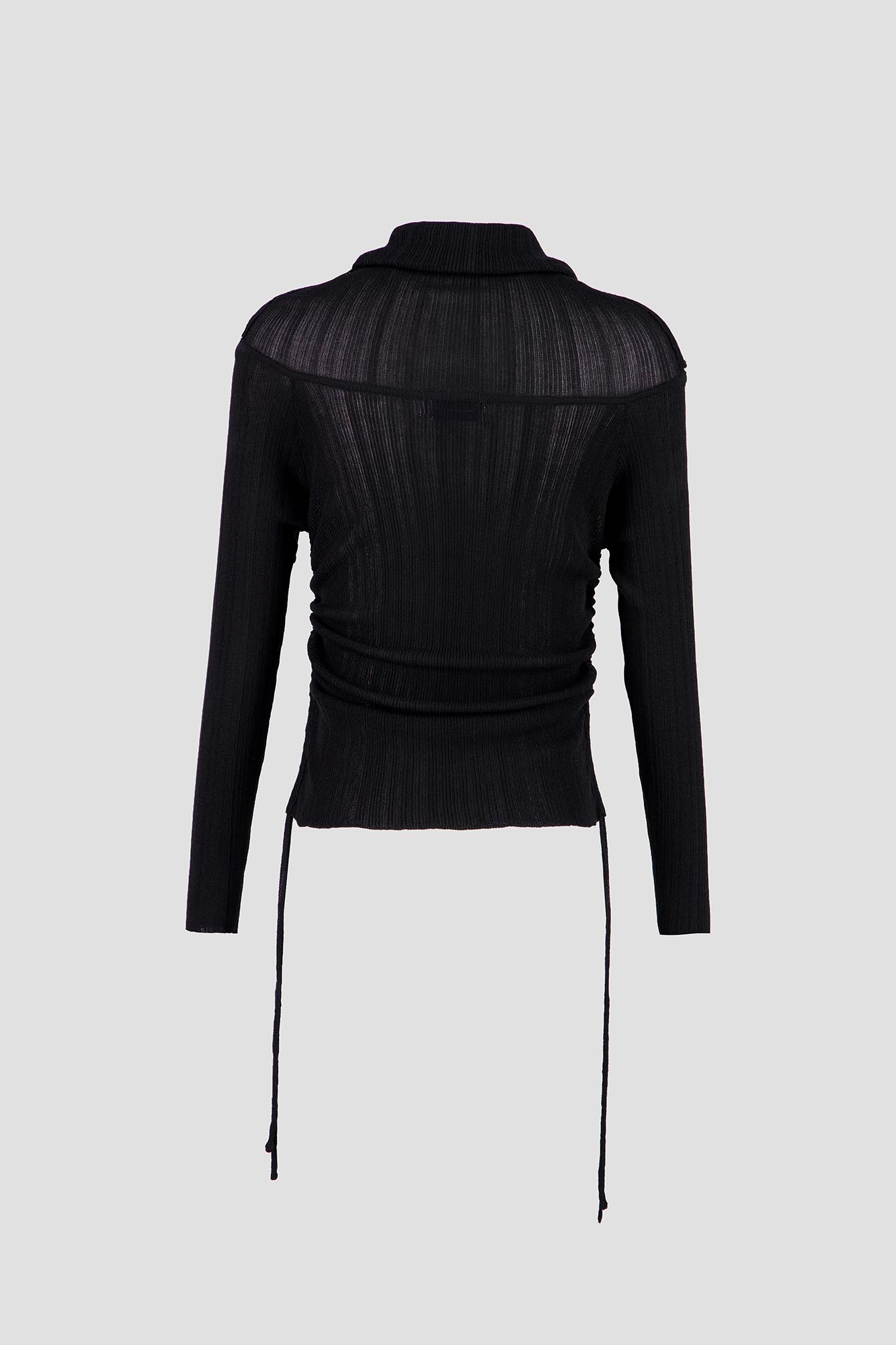 Off Shoulder Knit -Black