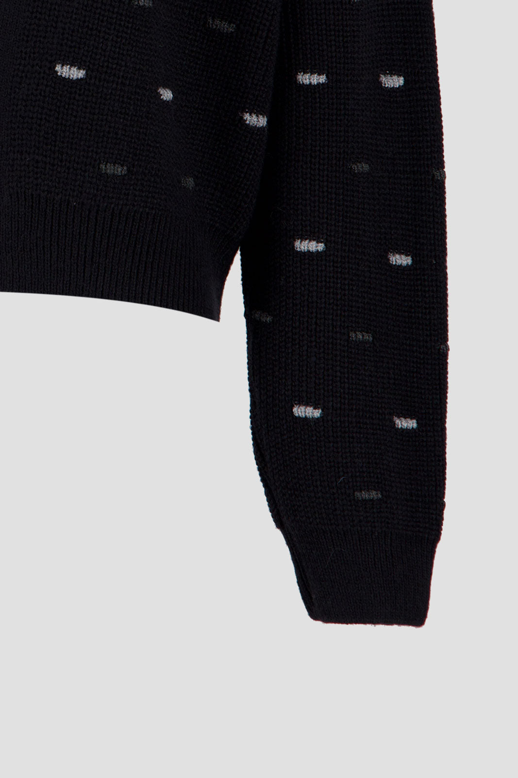 Open Knit Cardigan - Black