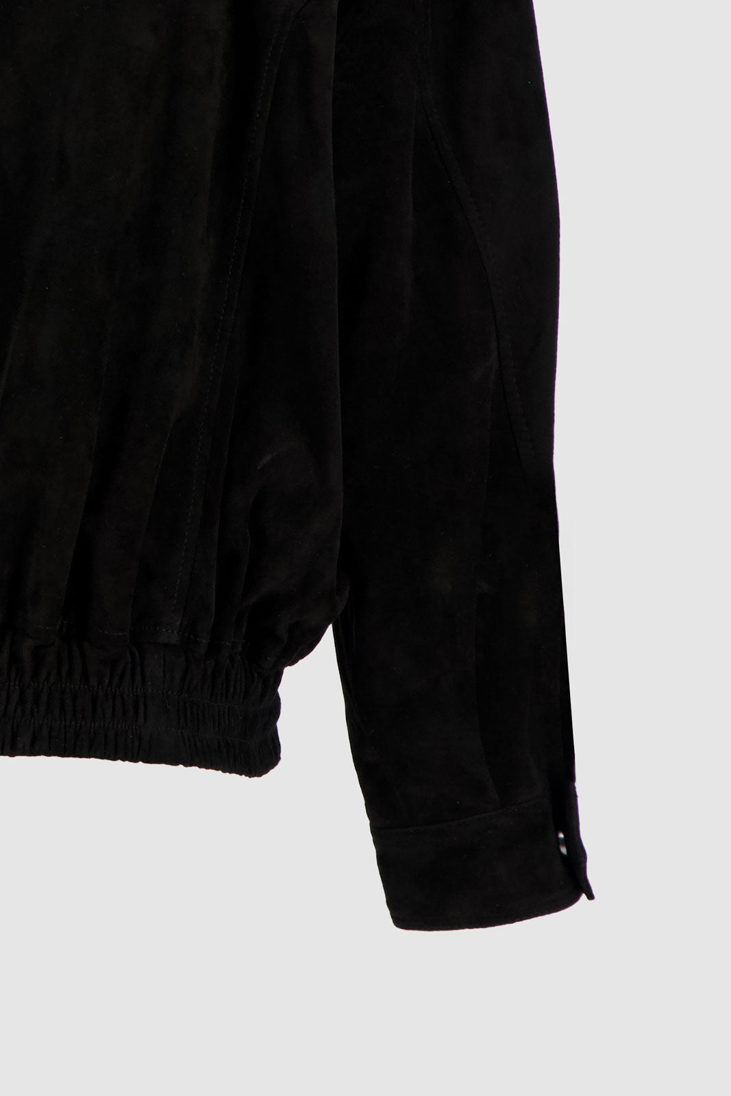Bomber Suede Jacket -Black