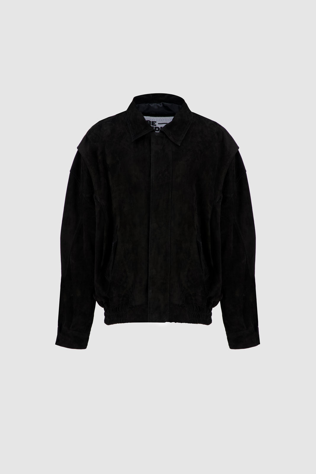 Bomber Suede Jacket -Black