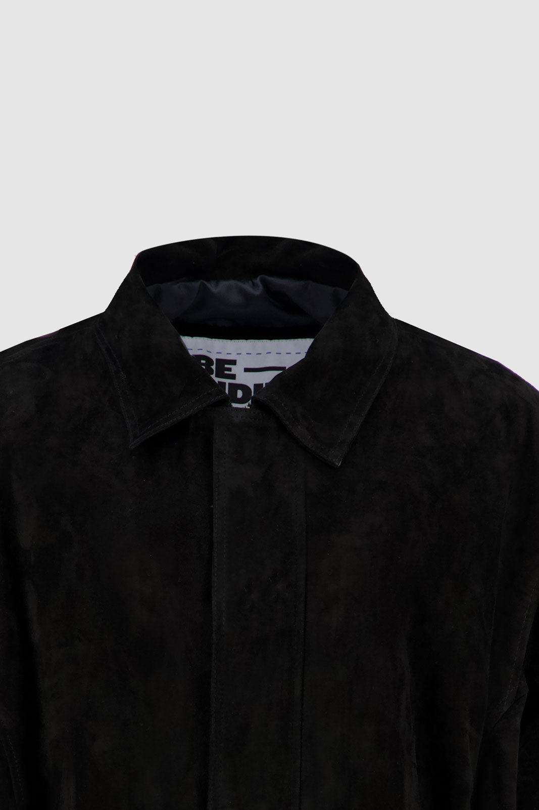 Bomber Suede Jacket -Black