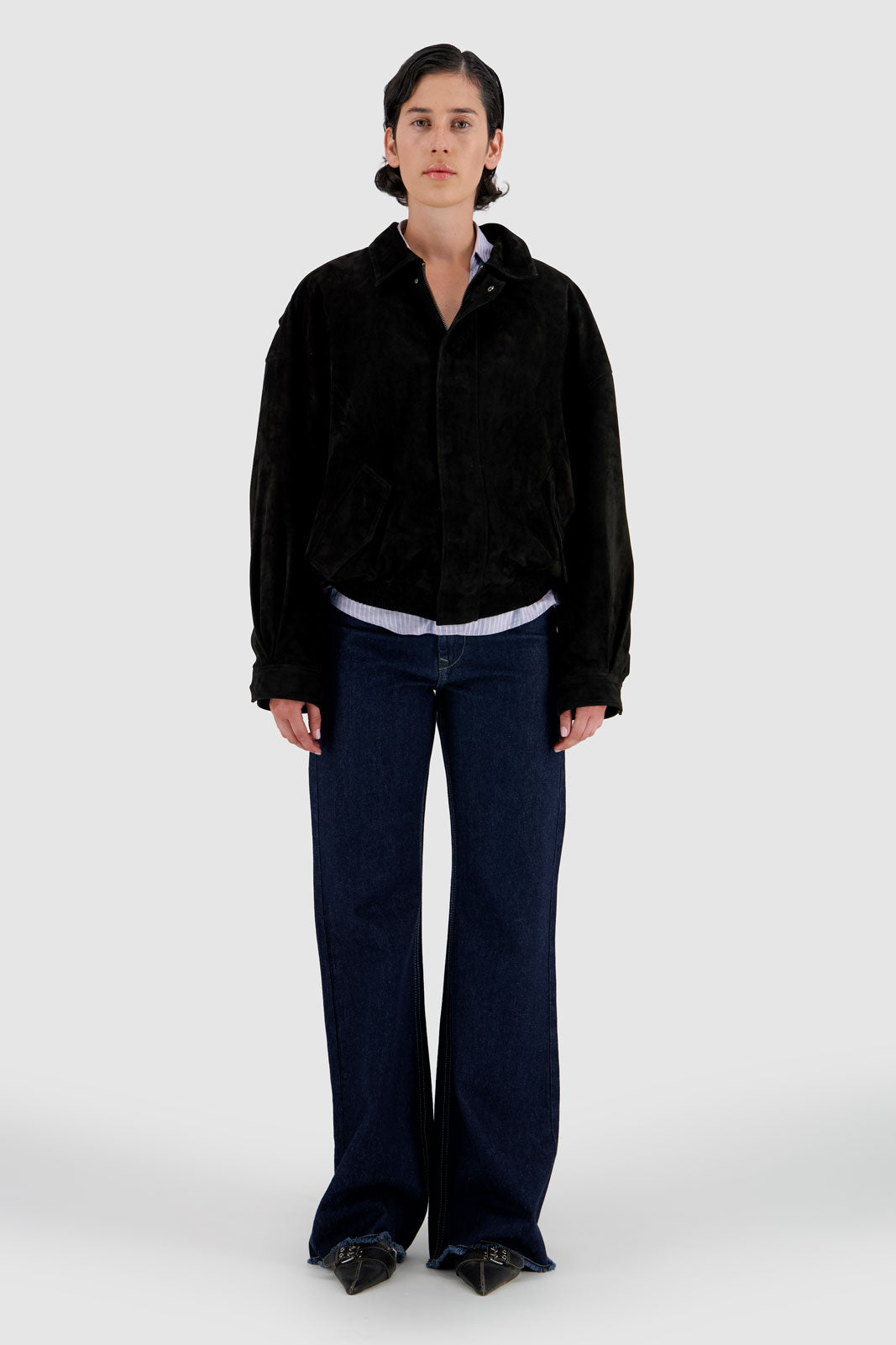 Slim Flared Jeans - Midnight Blue