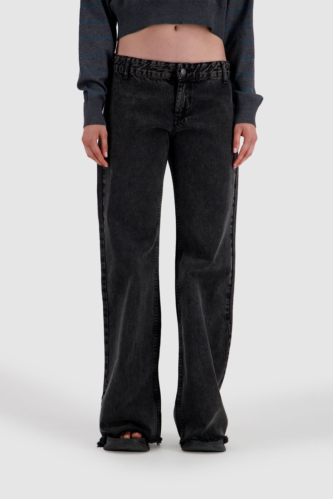 Low Rider Jeans Stone Black