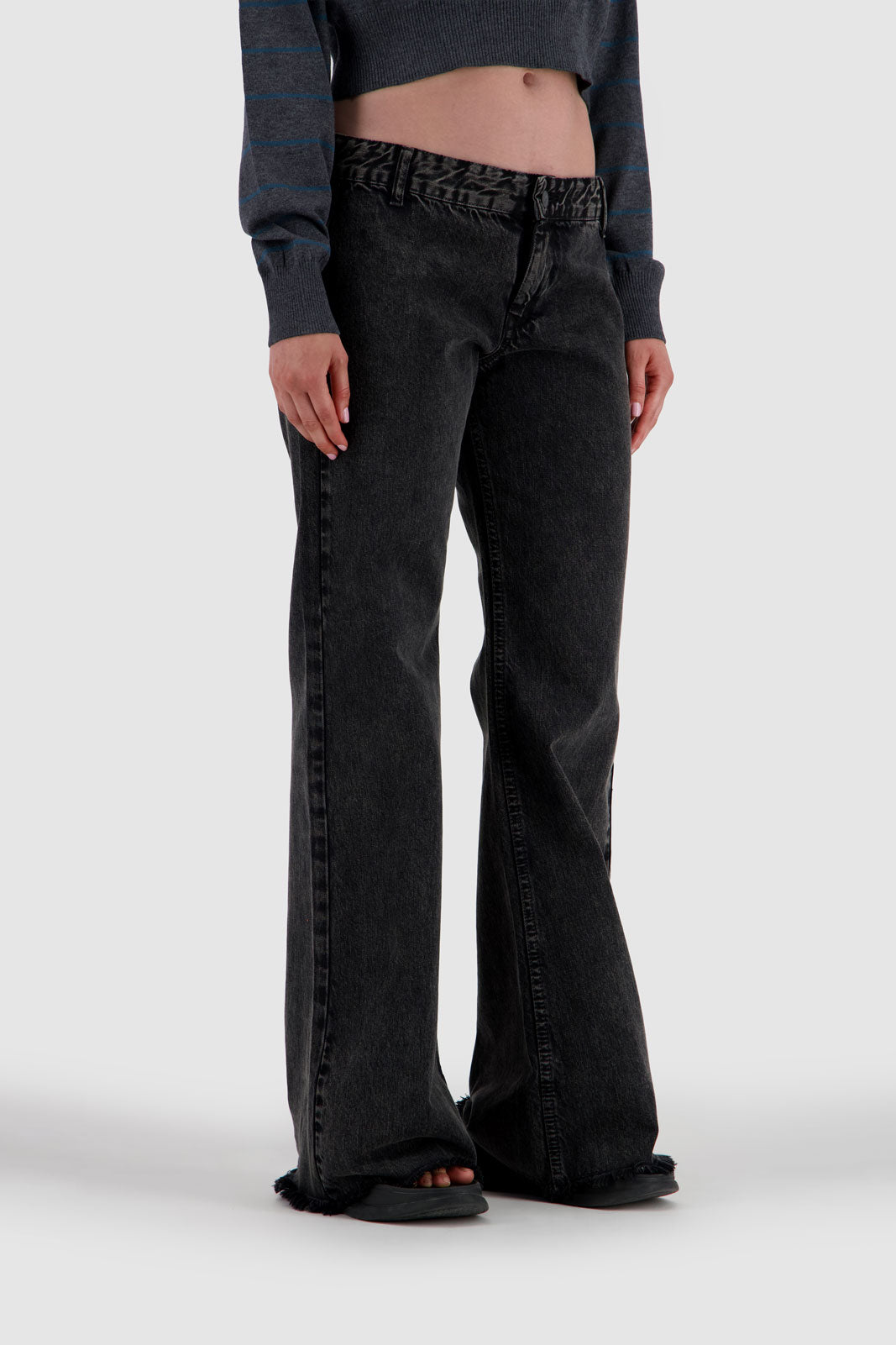 Low Rider Jeans Stone Black