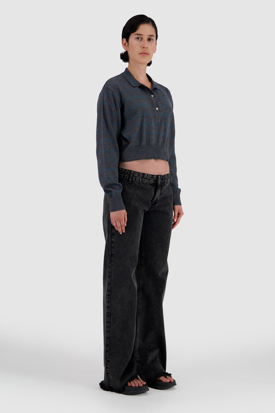 Low Rider Jeans Stone Black
