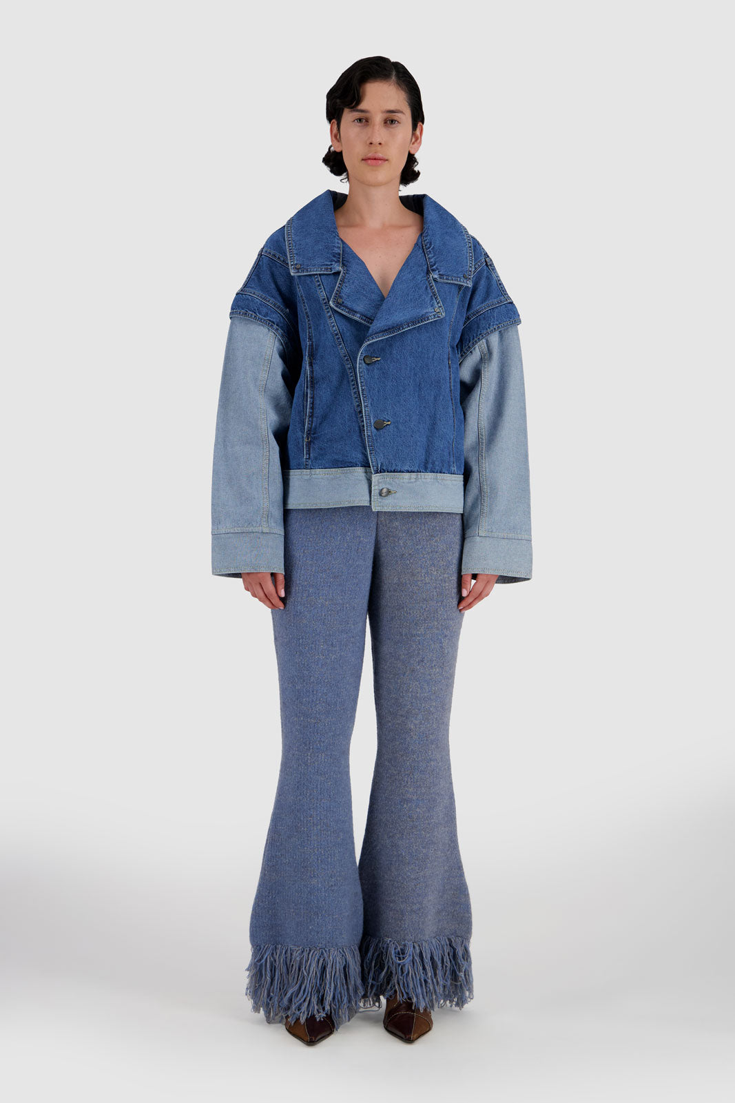 Fringed Pants Indigo