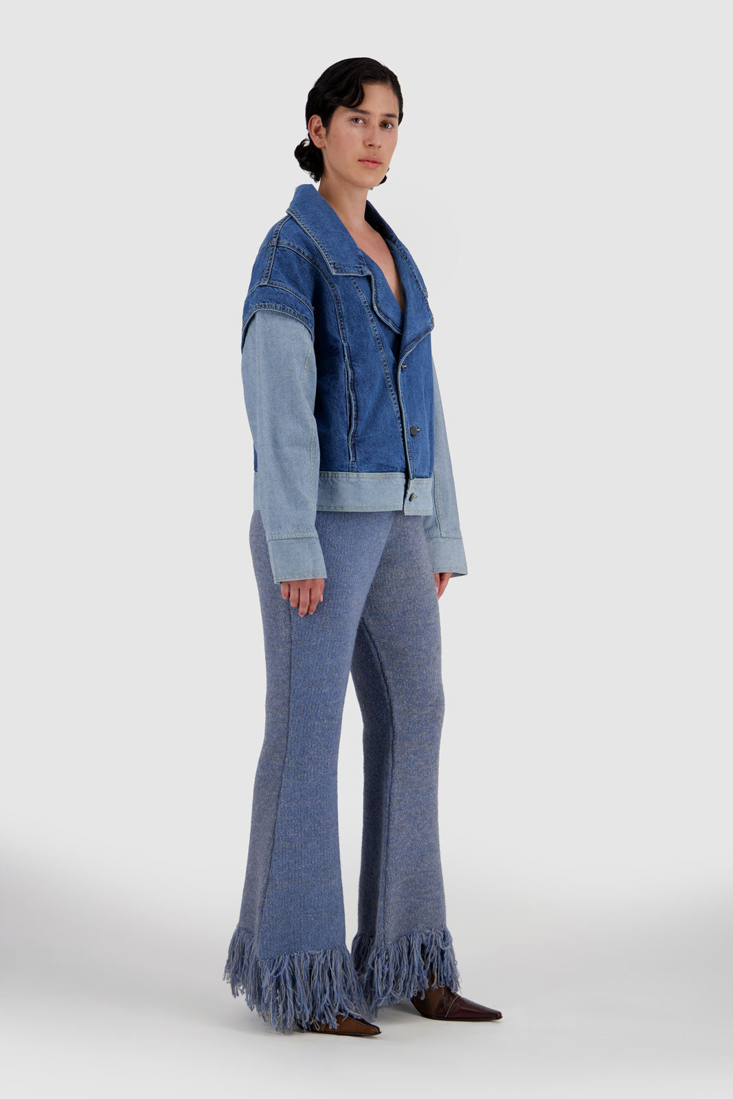 Fringed Pants Indigo