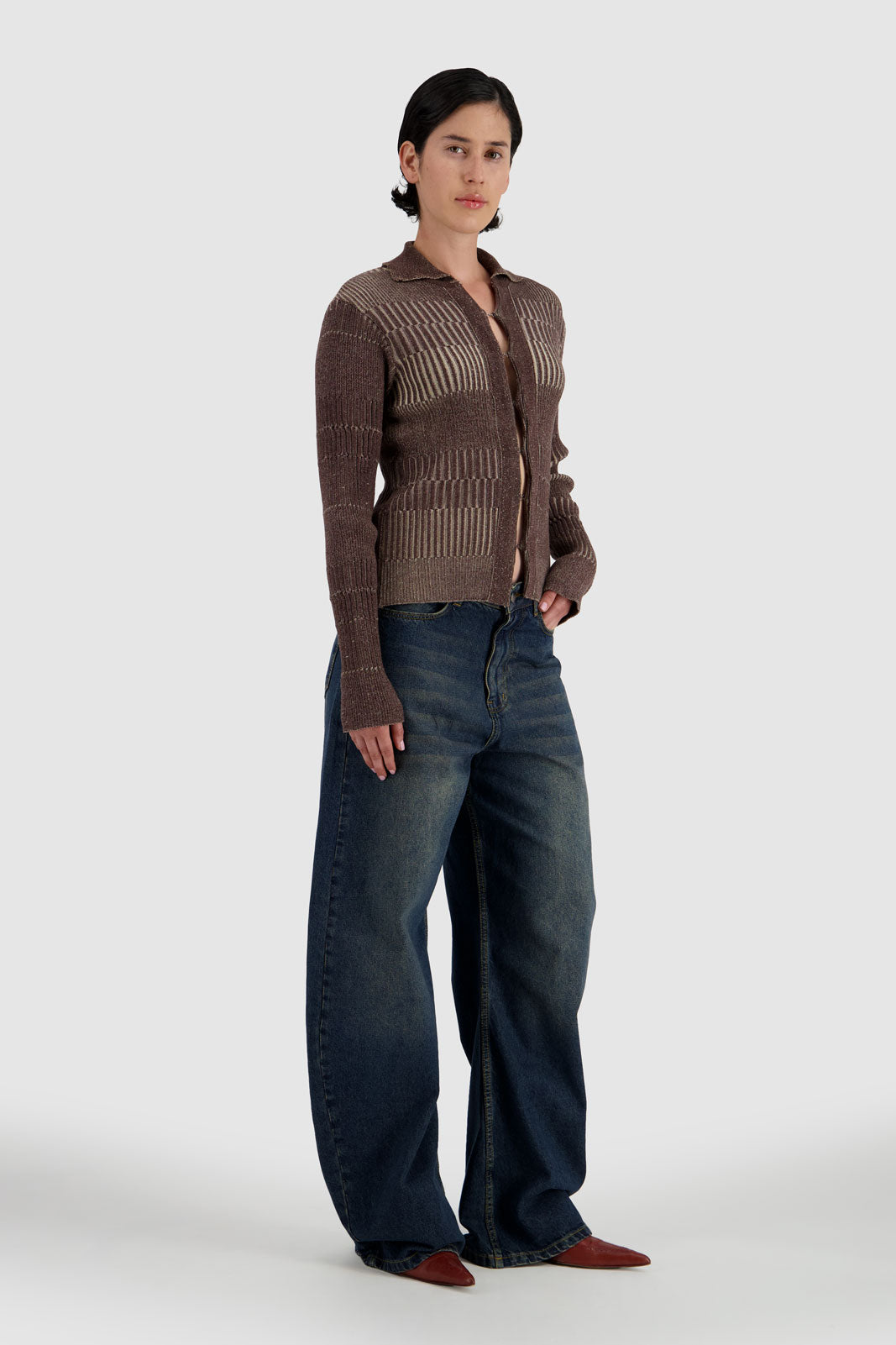 Hook & Eye Cardigan - Beige Tone