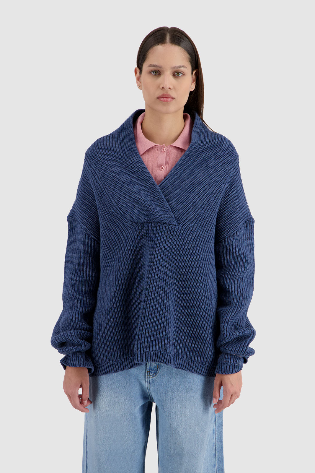 V-Sweater Indigo