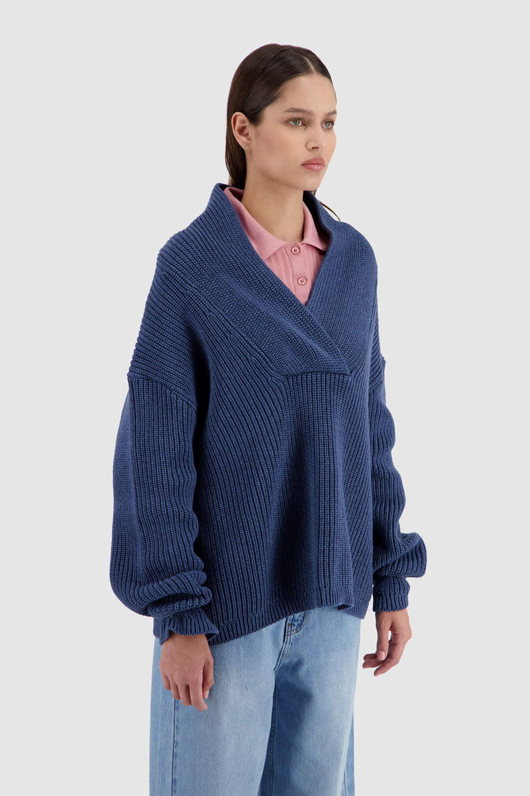 V-Sweater Indigo